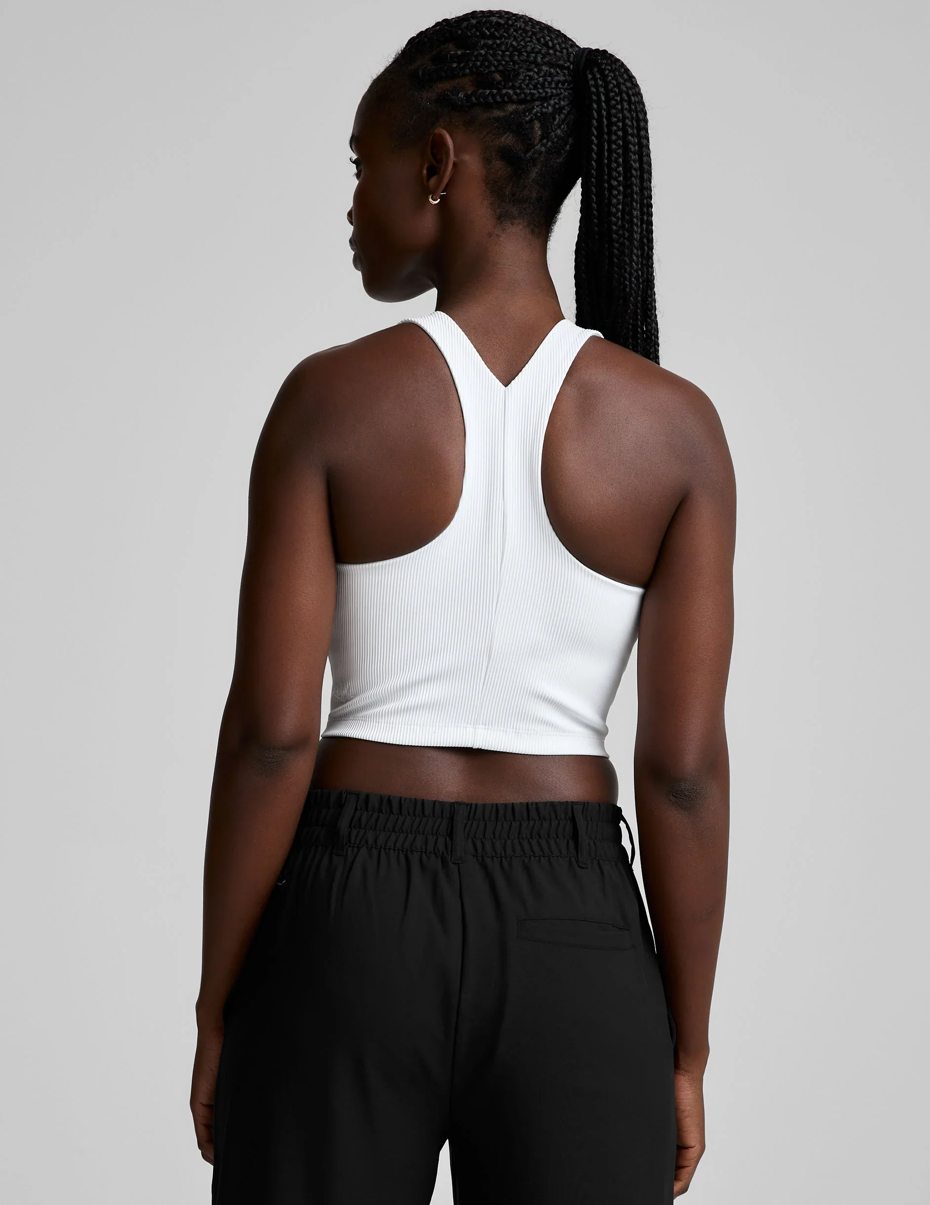 Refocus Ribbed Cropped Tank