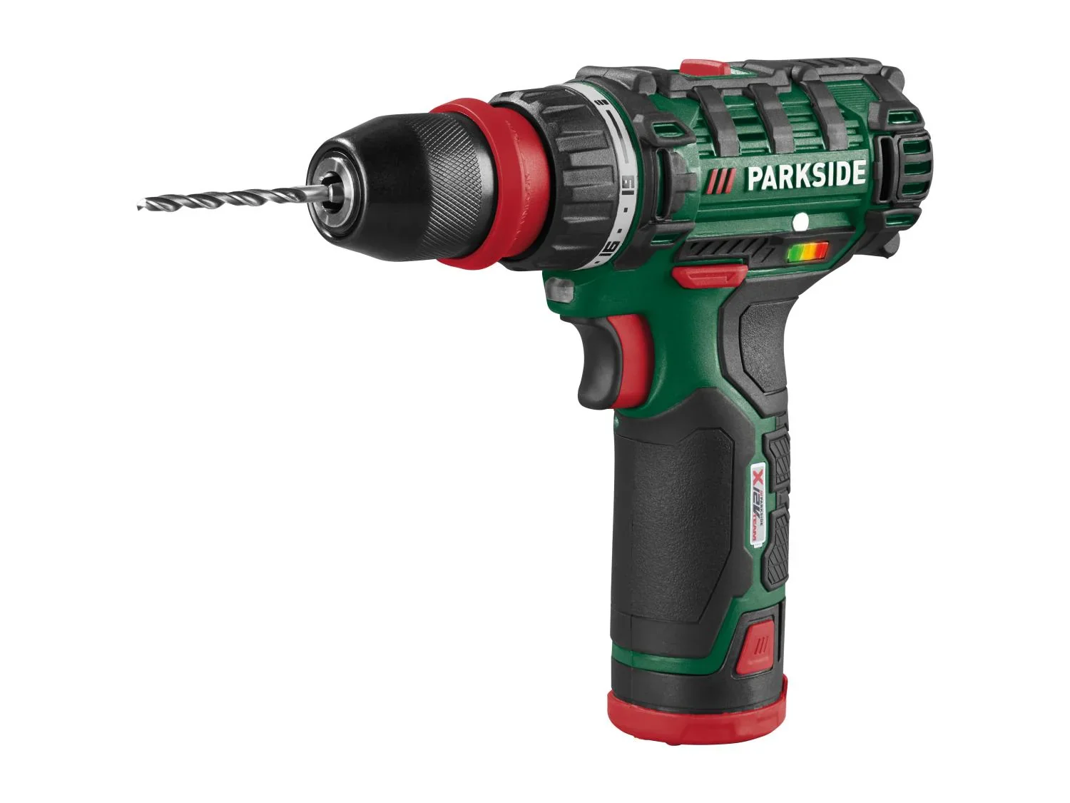 PARKSIDE Set perceuse-visseuse sans fil et 75 accessoires + 2 batteries + chargeur, 12 V