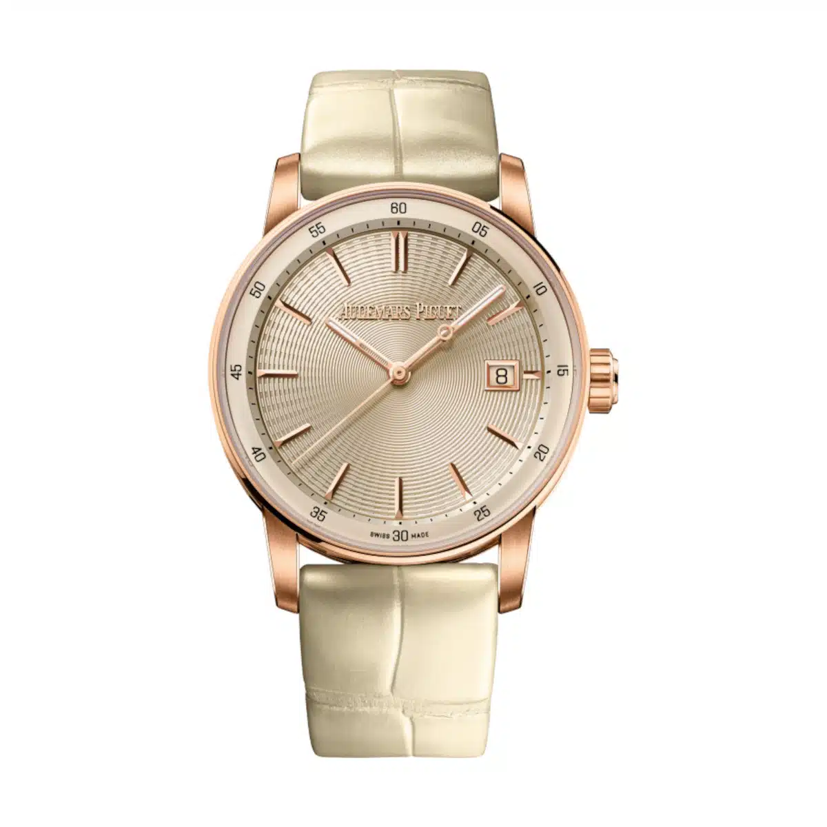 【Super Clone】Audemars Piguet Code 11.59 Selfwinding 38mm Pink Rose Gold Ivory Dial | 77410OR.OO.A825CR.01