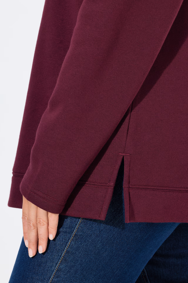 Chain Fringe Turtleneck Sweatshirt