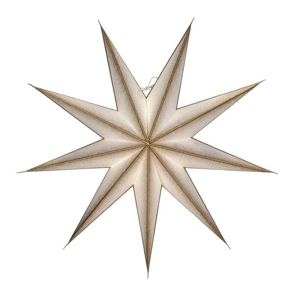 9 Point adventsstjerne 60 cm off-white champagne