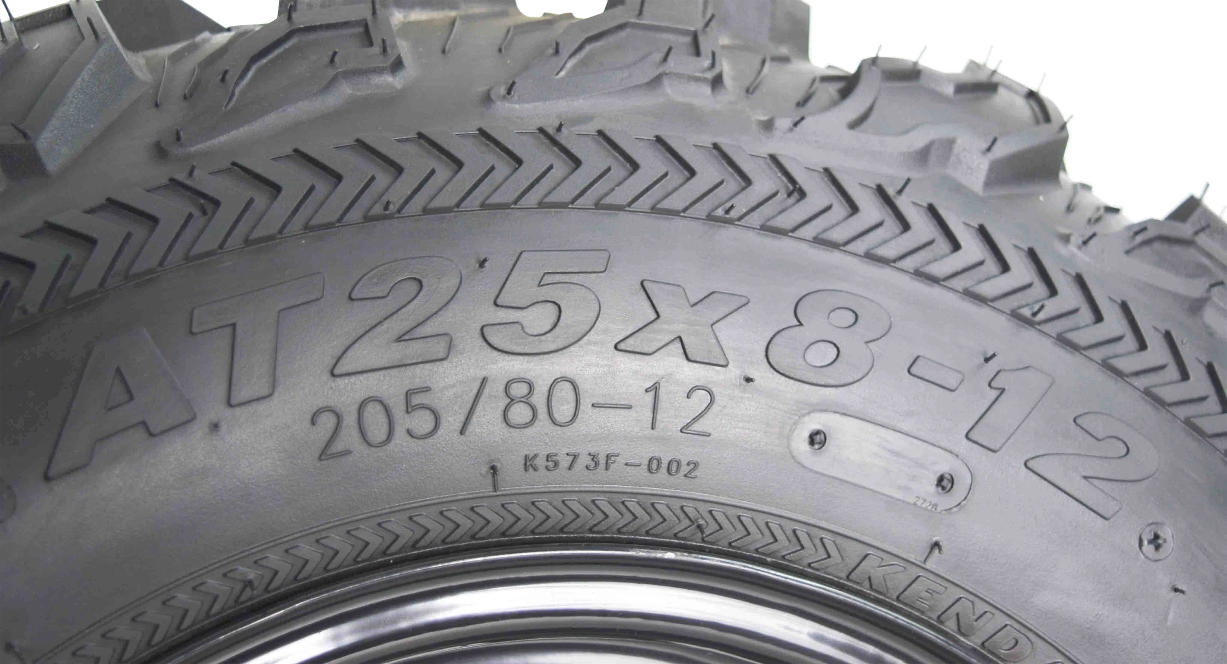 Kenda Bear Claw EX (2) 25x8 - 12 Front & (2) 25x11 - 10 Rear ATV 6 PLY Tires 4 Pack Set