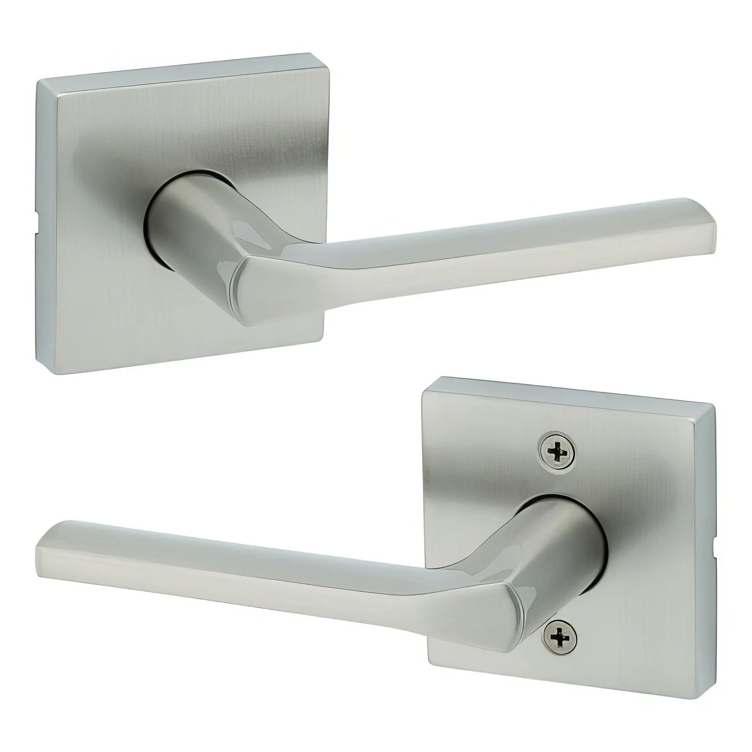 Kwikset 720LSLSQT Lisbon Passage Door Lever with Square Rose - TA Screen Specialist, Inc.