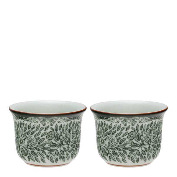 Ostindia Floris eggeglass 5,5 cm 2 stk grønn