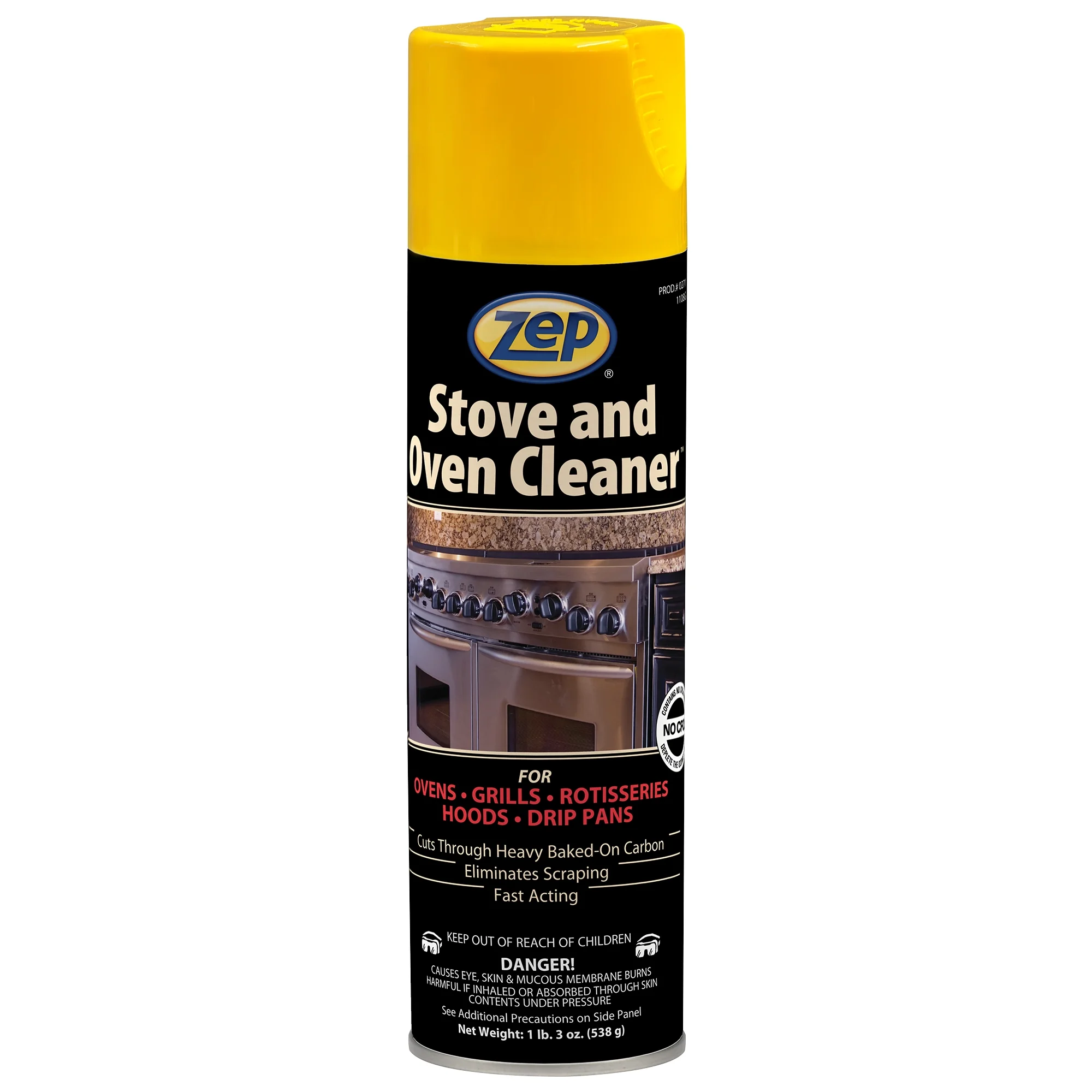 Zep Heavy - Duty Foaming Oven and Stove Cleaner - 19 oz (Case of 12) 27101 - Commercial Strength, Clings to Sides, Hoods, and Racks