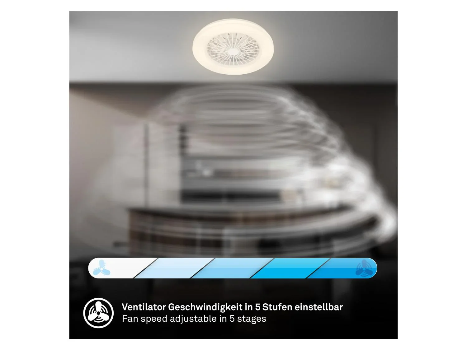 Briloner Ventilateur de plafond LED