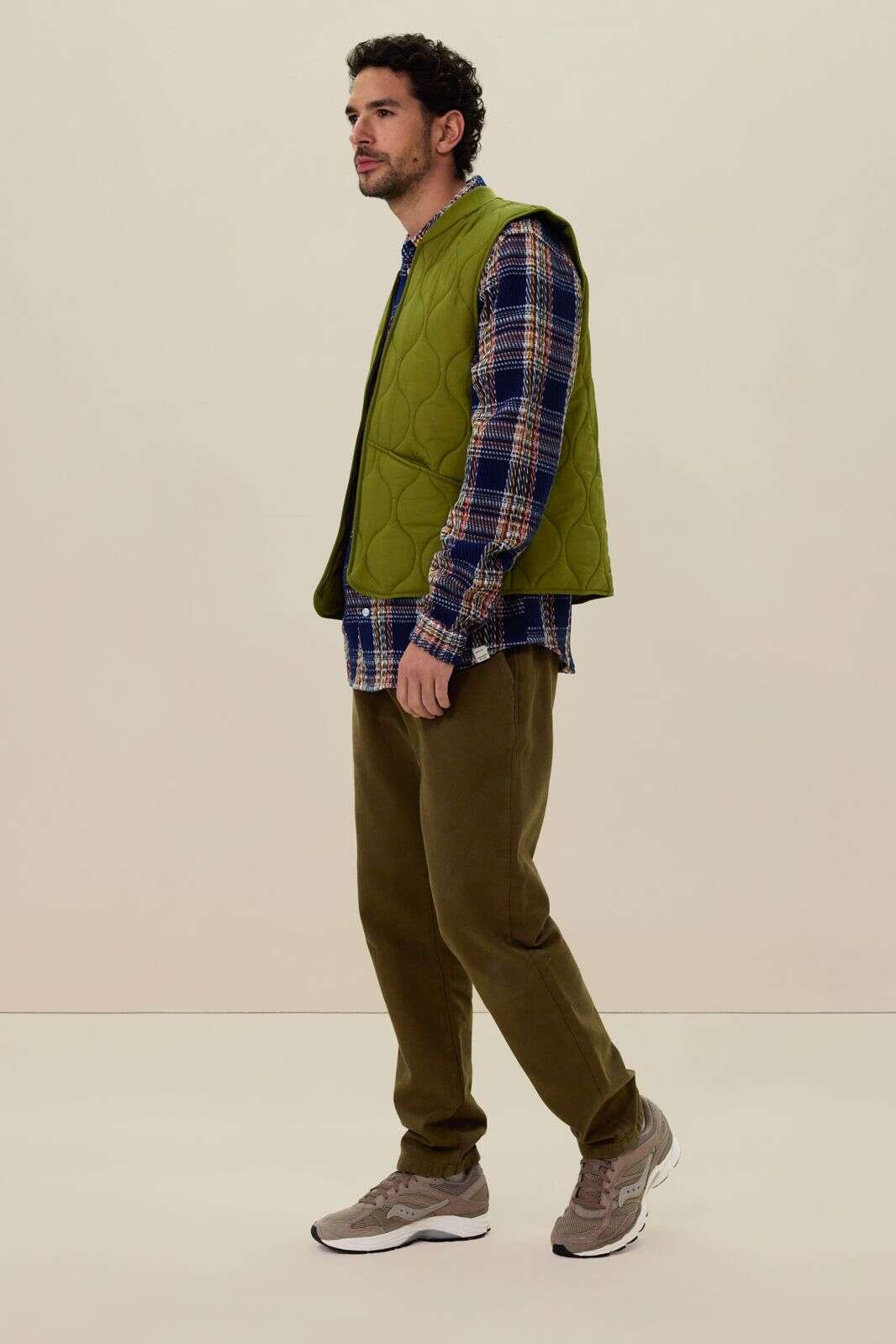 Groene quilted bodywarmer