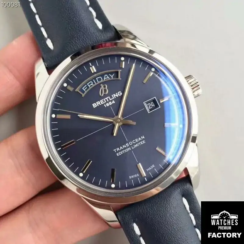 Breitling Transocean Day Date A453109T / C921 / 731P / A20BA.1 Blue Dial