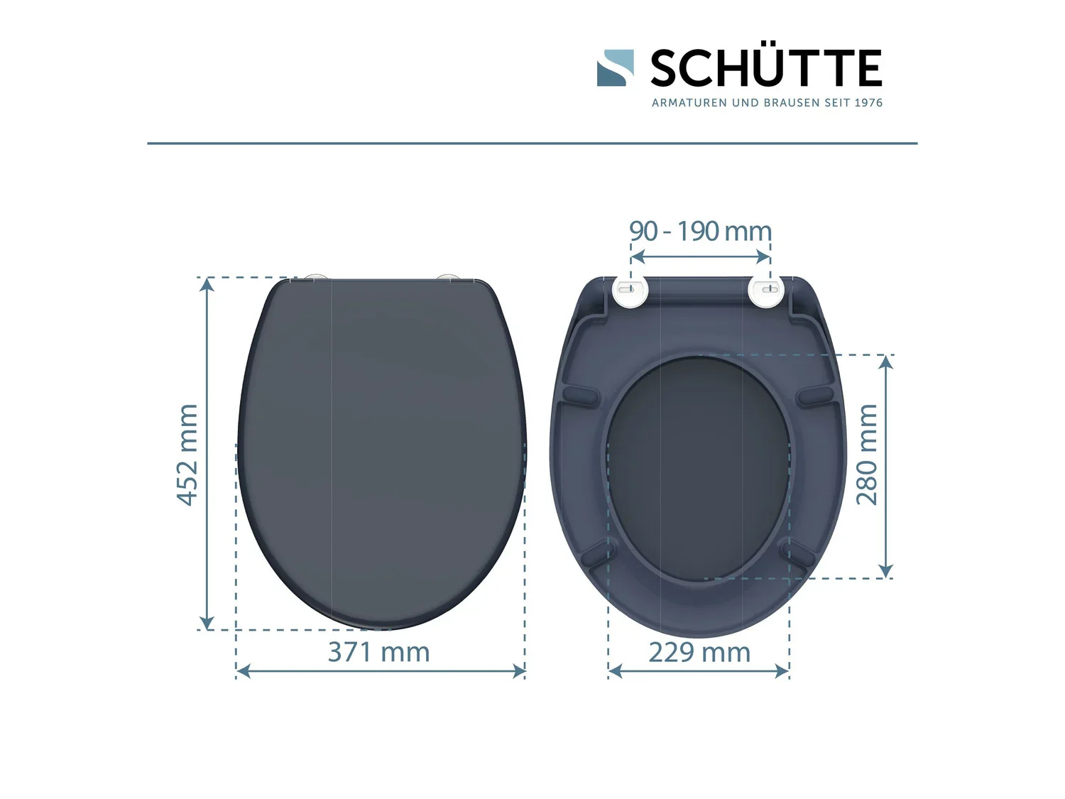 Schtte Abattant WC, avec fermeture en douceur