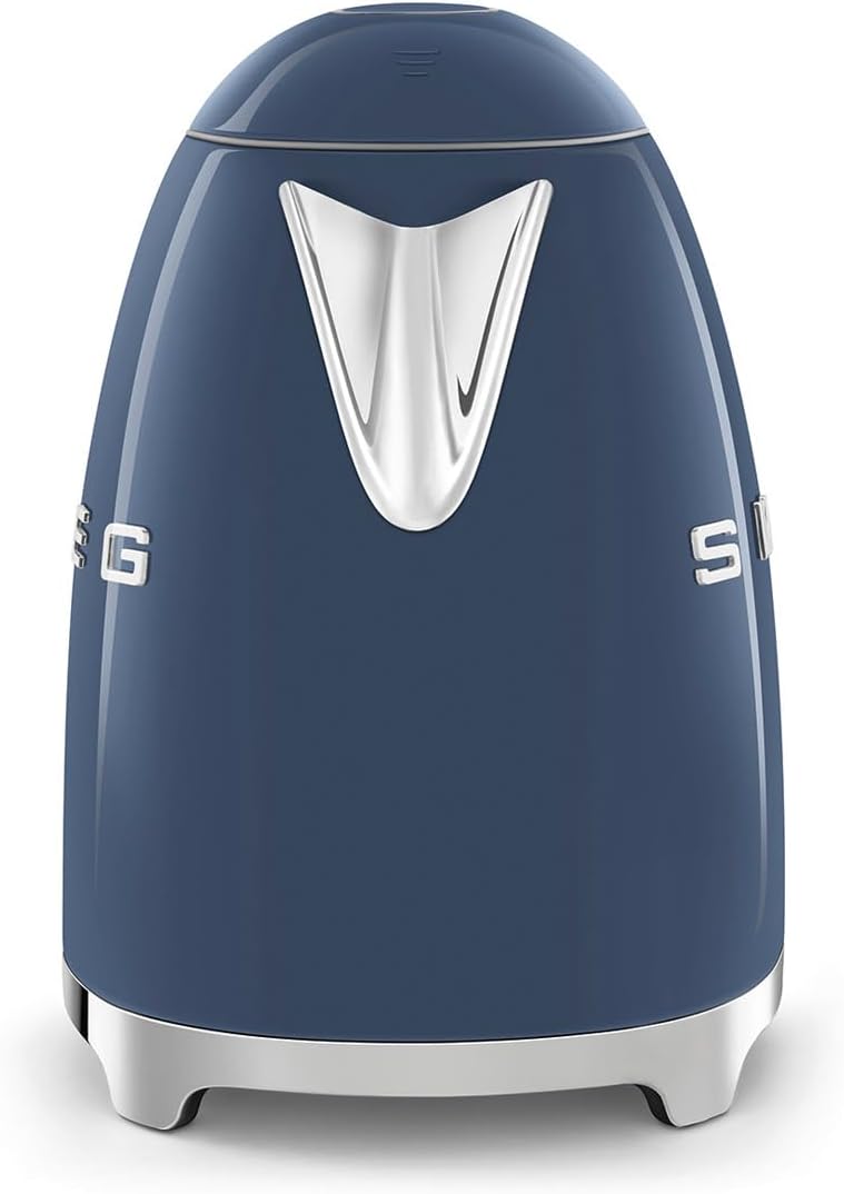 SMEG KLF03 Electric Kettle 1.7L (7 Cup), Retro Hot Water Boiler for Tea & Coffee, Fast Boiling, Auto Shut-Off, Soft Open Lid, 360° Swivel Base Countertop Kettle – Navy Blue