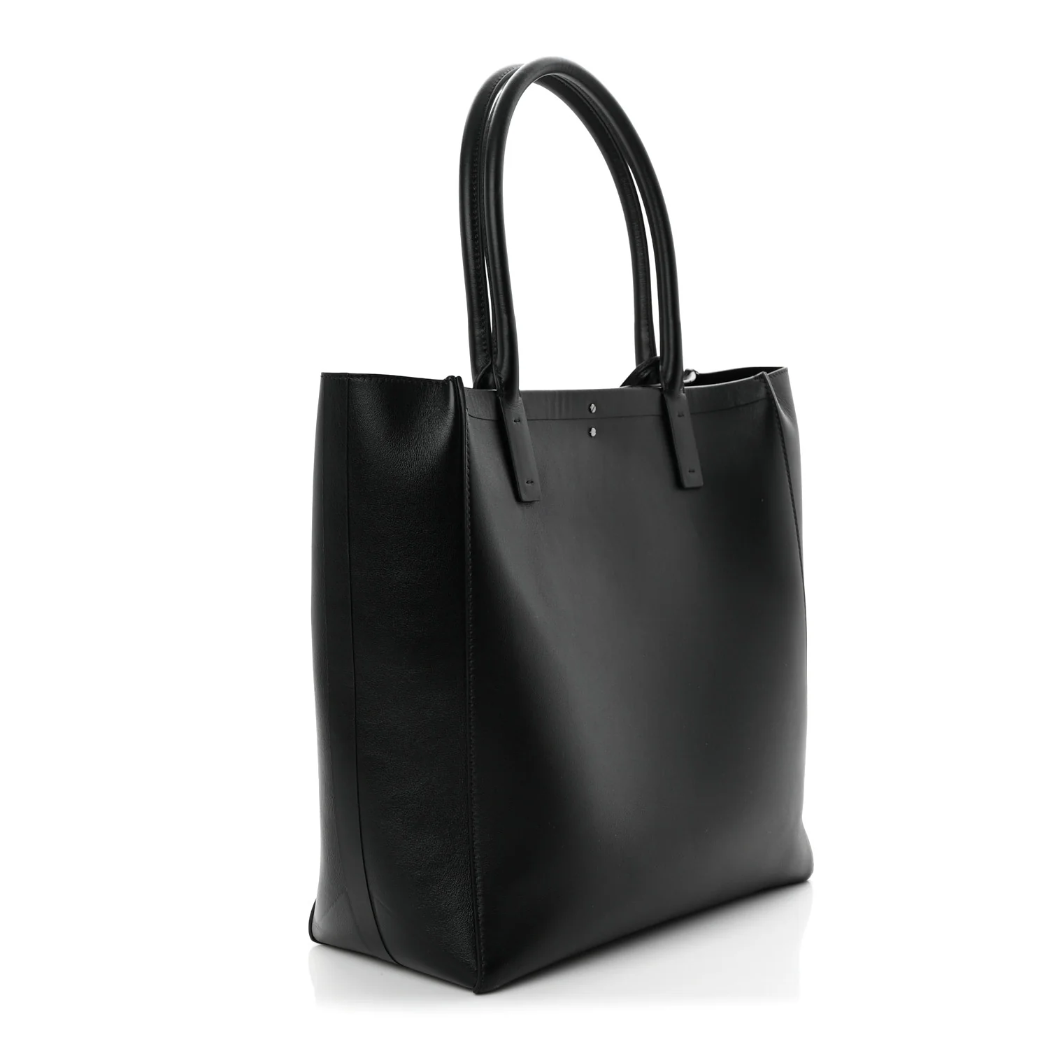 Calfskin Vlogo Medium Locker Tote Black