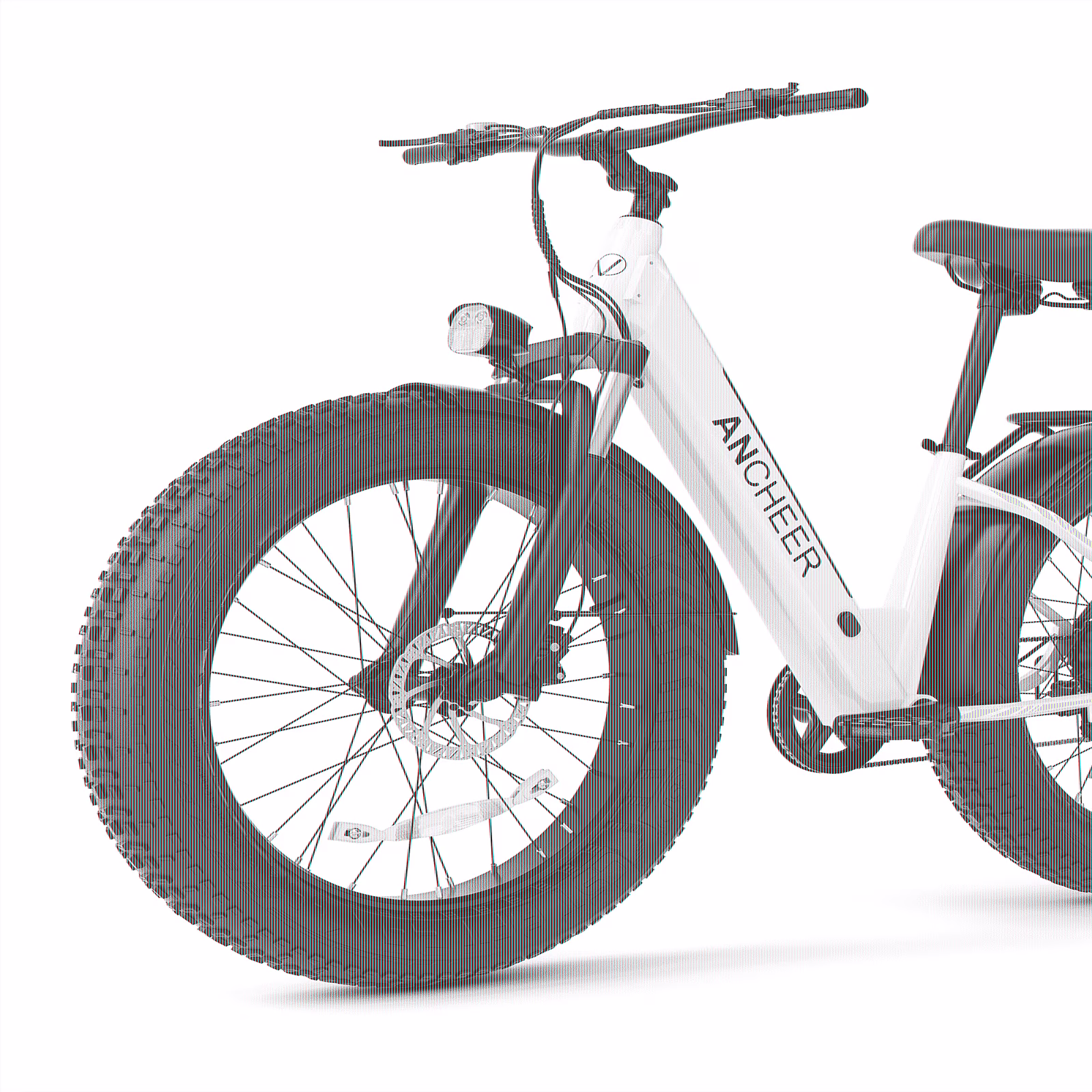 Electric Bike for Adults, 750W Ebike, 28MPH 60Miles Electric Mountain Bike, 26" Fat Tire Electric Bicycle with 48V 15AH Battery, Rear Rack, Lockable Suspension Fork,7 Speed, UL2849(Blue) - Image 3