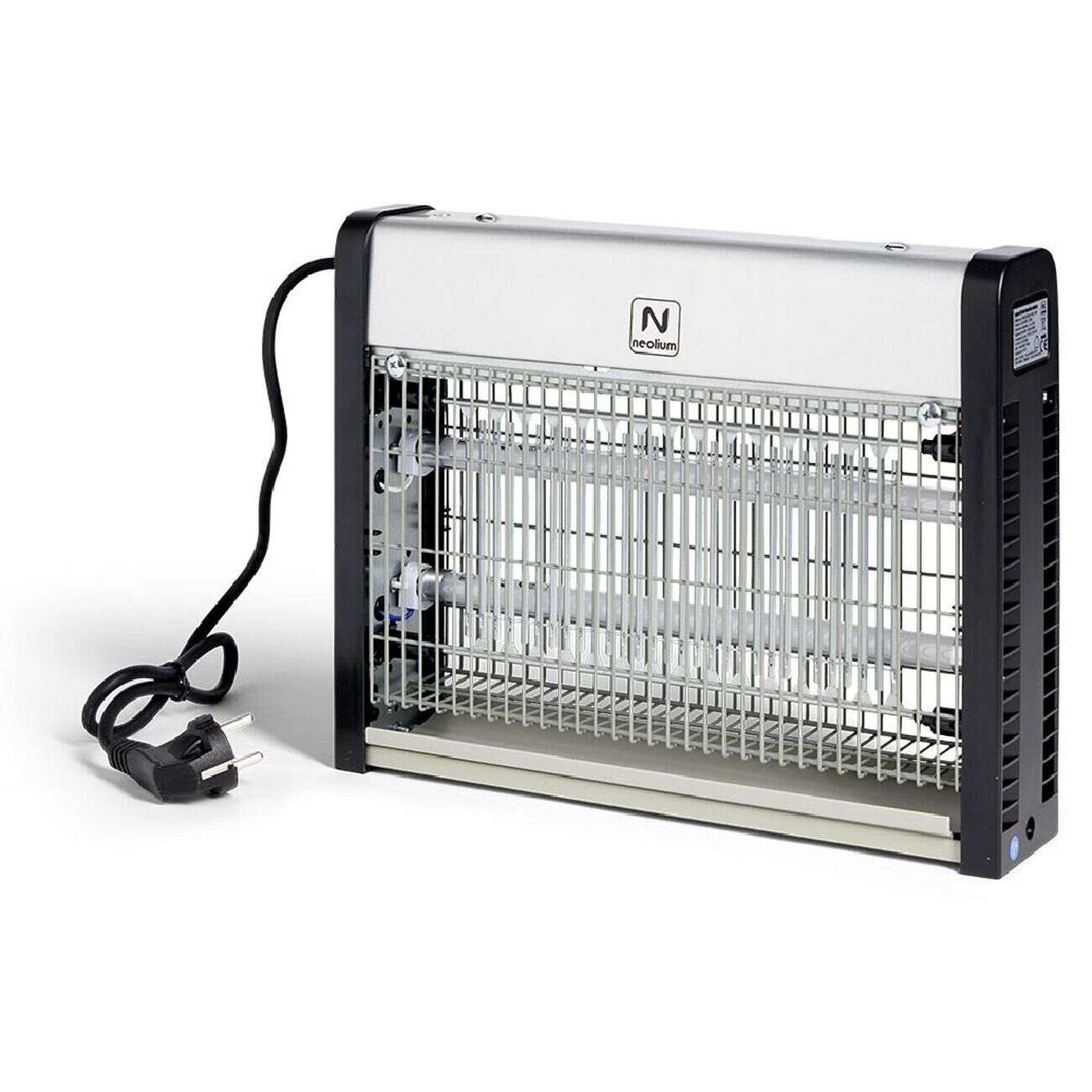 Lampe anti-nuisibles volants plastique gris sur secteur