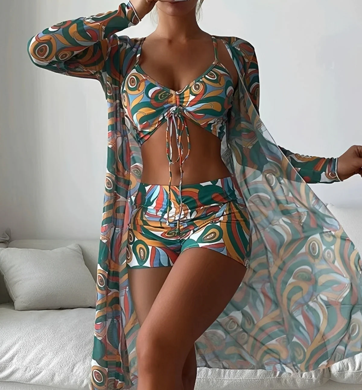Nancy - Ensemble de maillot de bain trois pièces