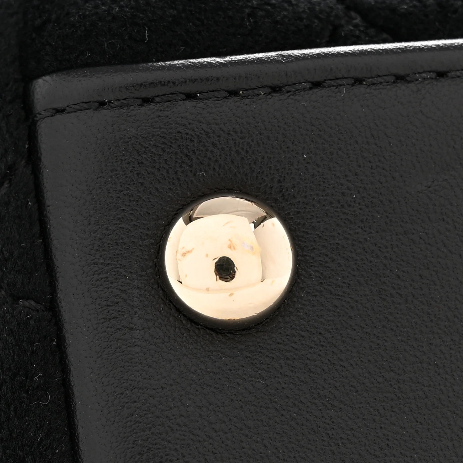 Velvet Crystal Quilted Extra Mini Coco Handle Flap Black