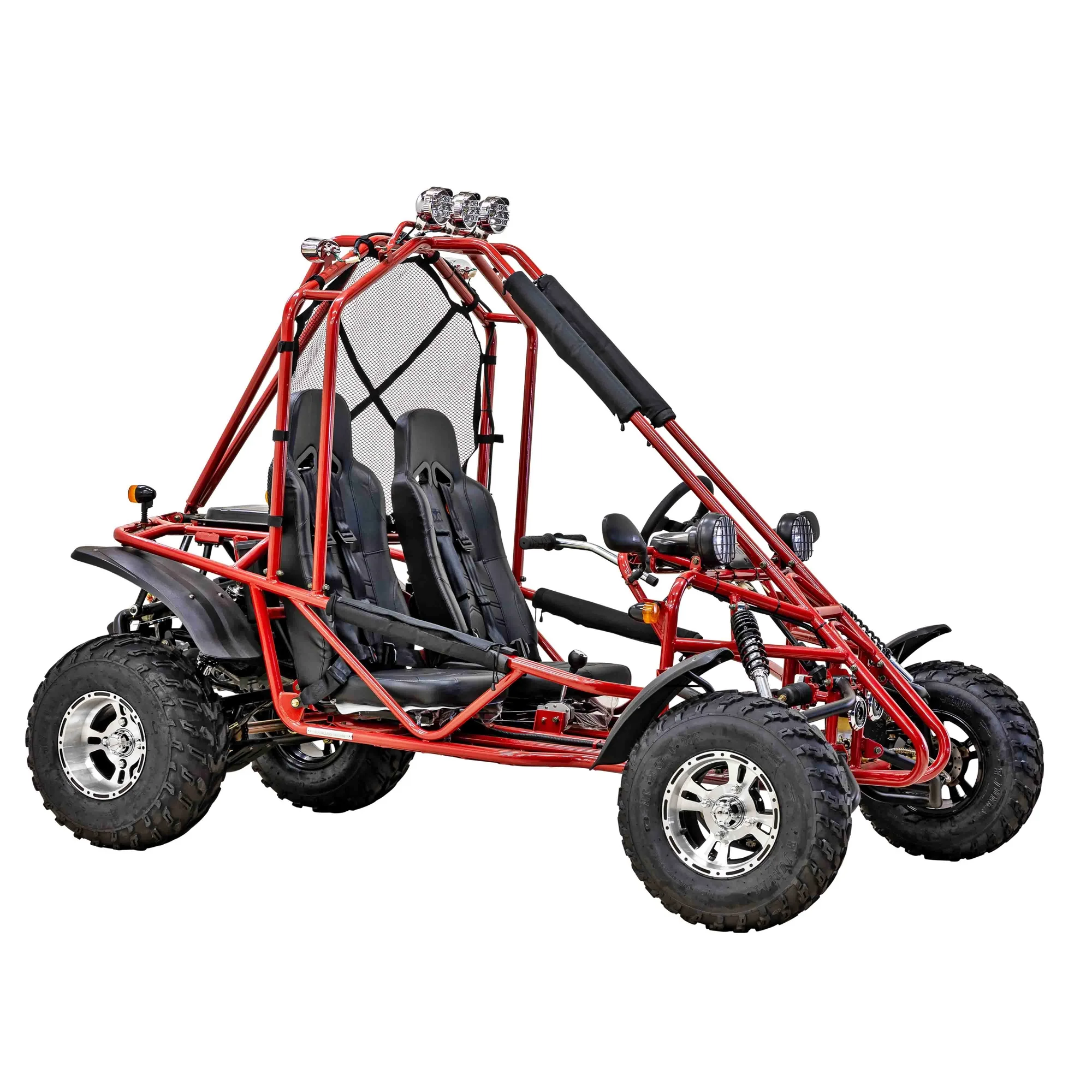 GKA 200 169cc EFI Adult Go Kart with 10HP Engine, 2WD Off-Road Go Cart, Dual Seats, Red(Red) - Image 6