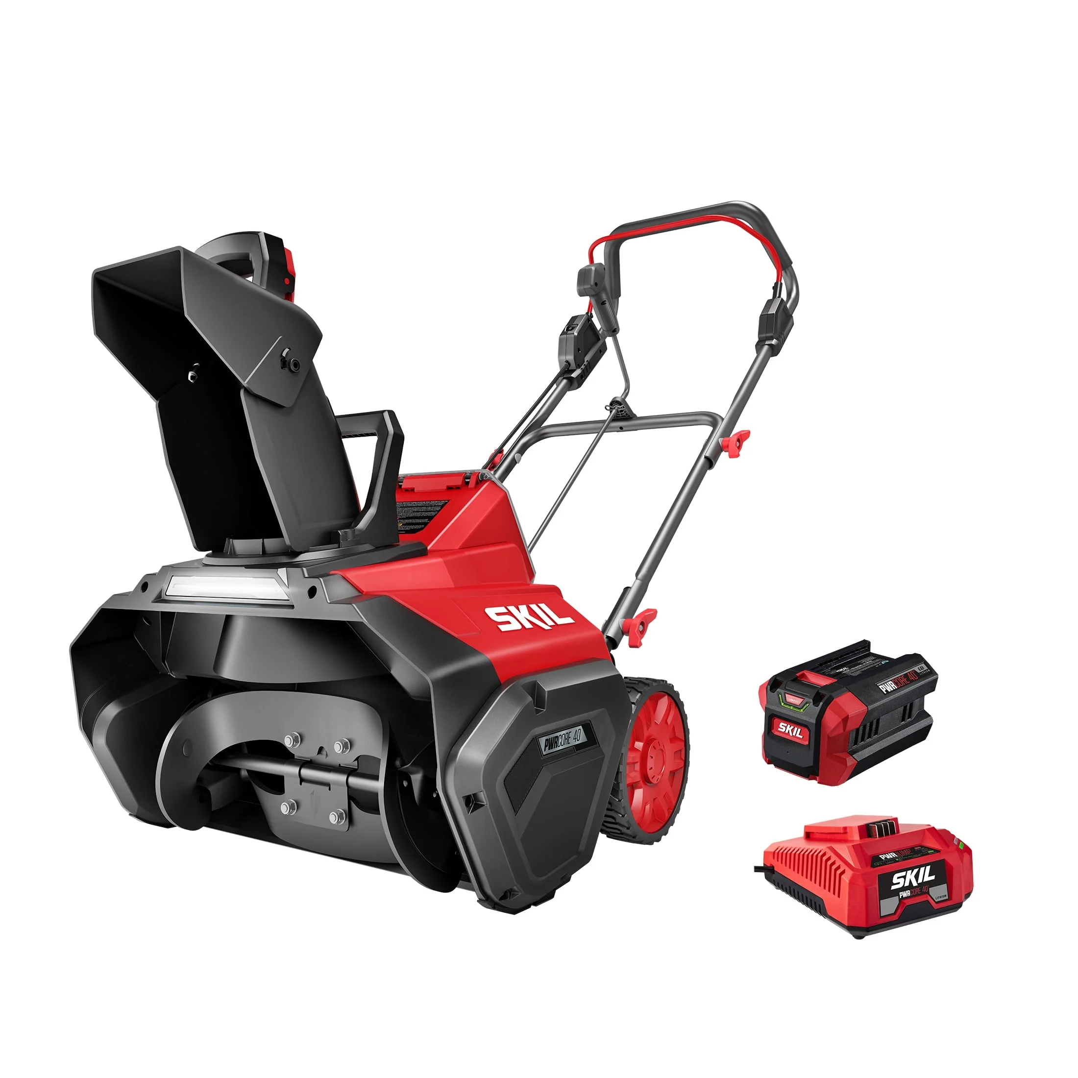 SB2001C 10 40V Brushless 20'' Single Stage Snow Blower Kit w/6 0Ah Battery Charger