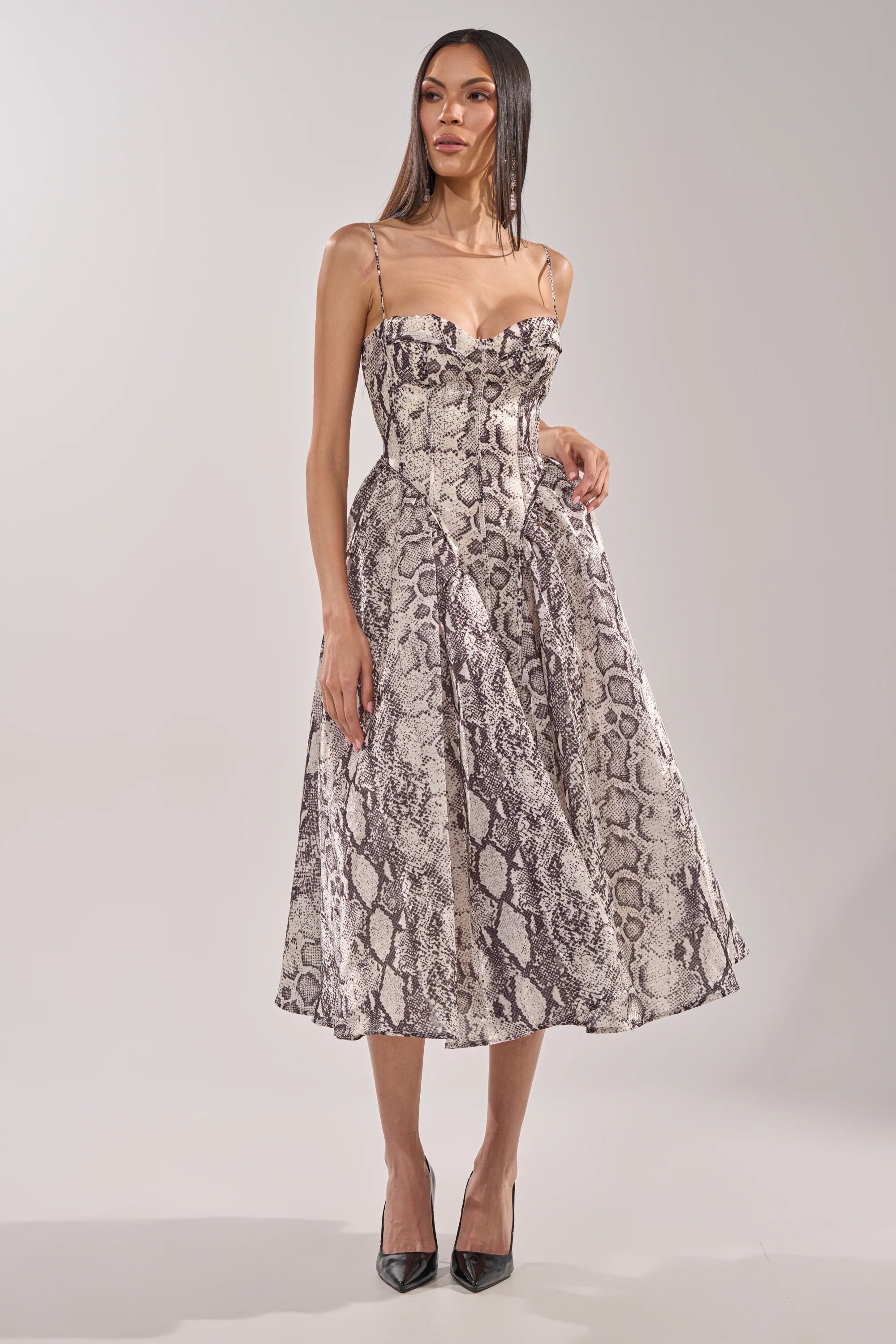 SNAKE BABE MAXI DRESS - Akira Store