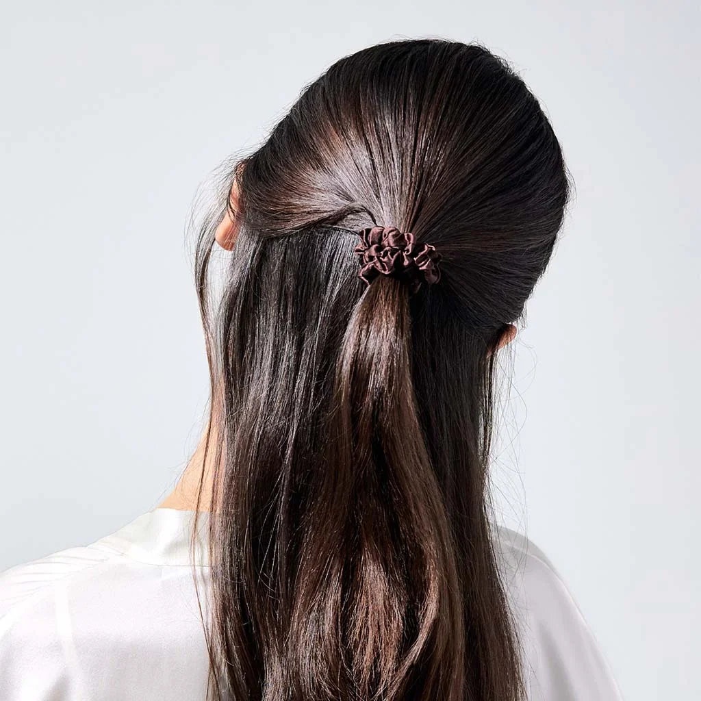 Skinny Scrunchie Set - Cocoa Glow