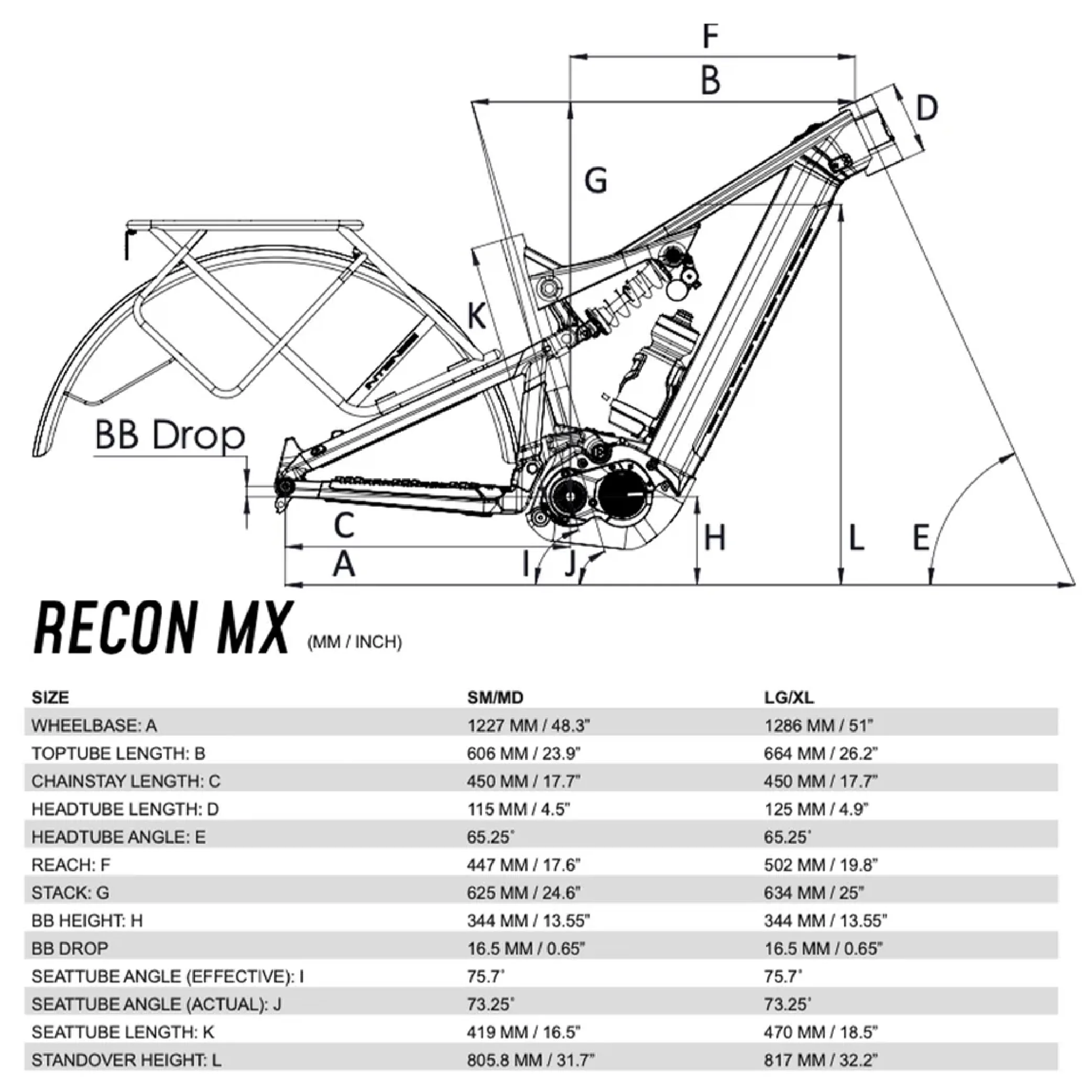 RECON MX Adventure Adult S/M Electric Mountain Bike with Steps E7000 Motor, 11-Speed Gears, 27.5" Wheels, Suspension, 504 Wh Integrated Battery, Custom Rack and Bag Set Included - Image 7