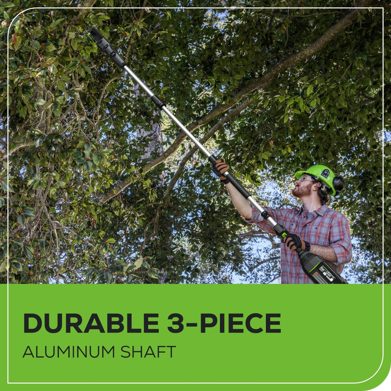 80V 10 inch Pole Saw (Max Reach 14Ft) w/ 2Ah Battery and 2A Charger - Image 5