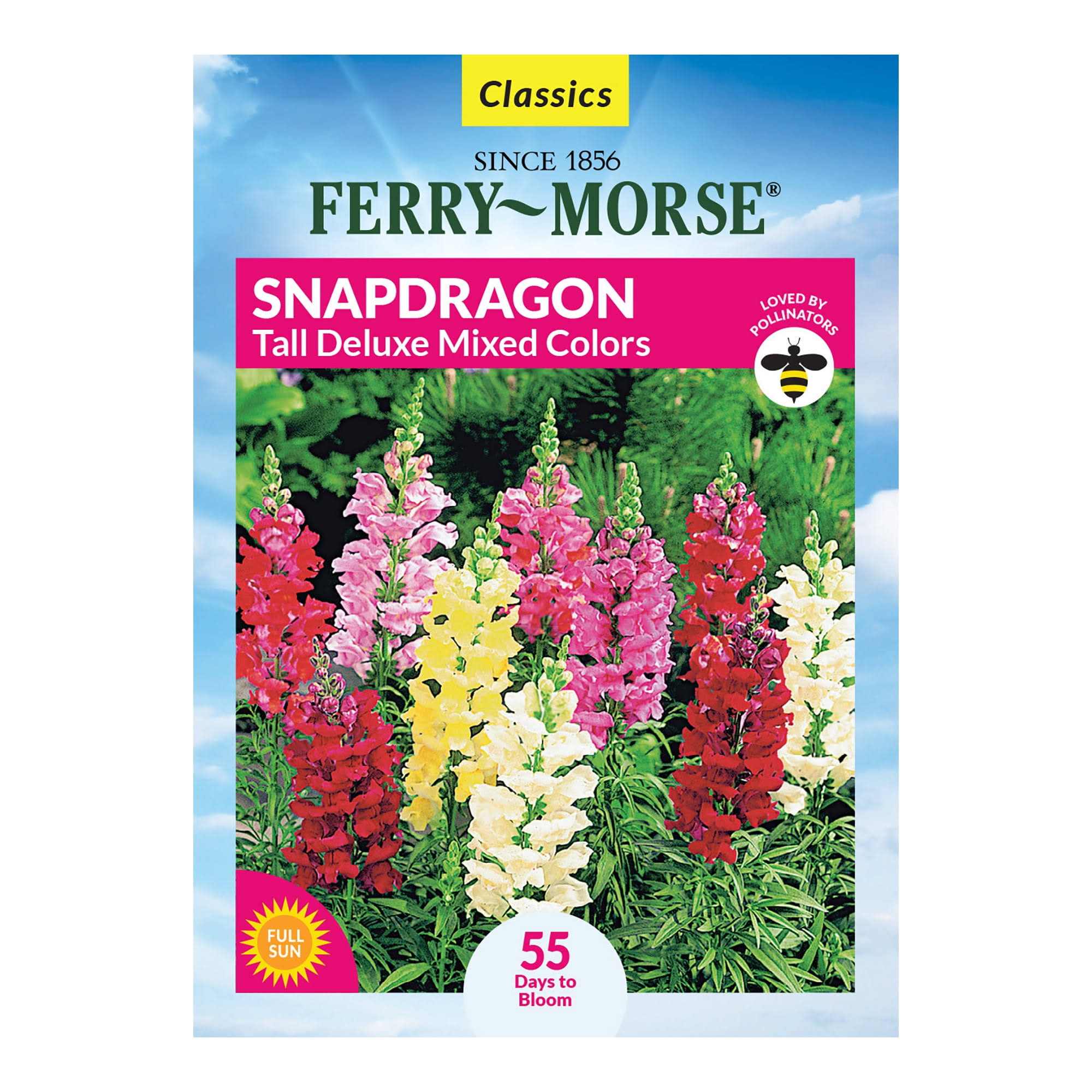 Ferry-Morse 100mg Snapdragon Tall Deluxe Mixed Colors Annual Flower Seeds Full Sun, Size: Small