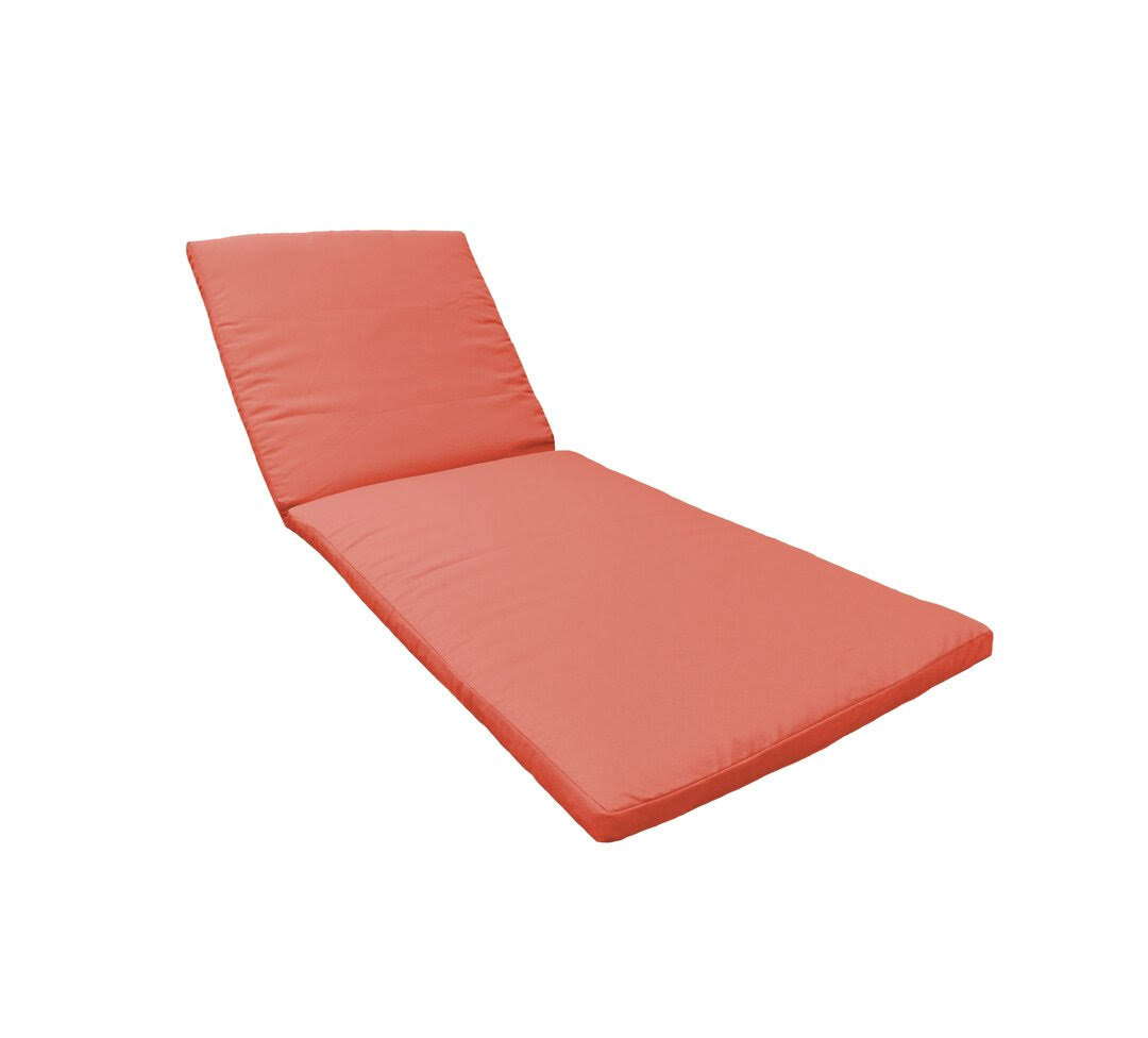 TK Classics Covers for Chaise Cushions in Tangerine, Tangerine