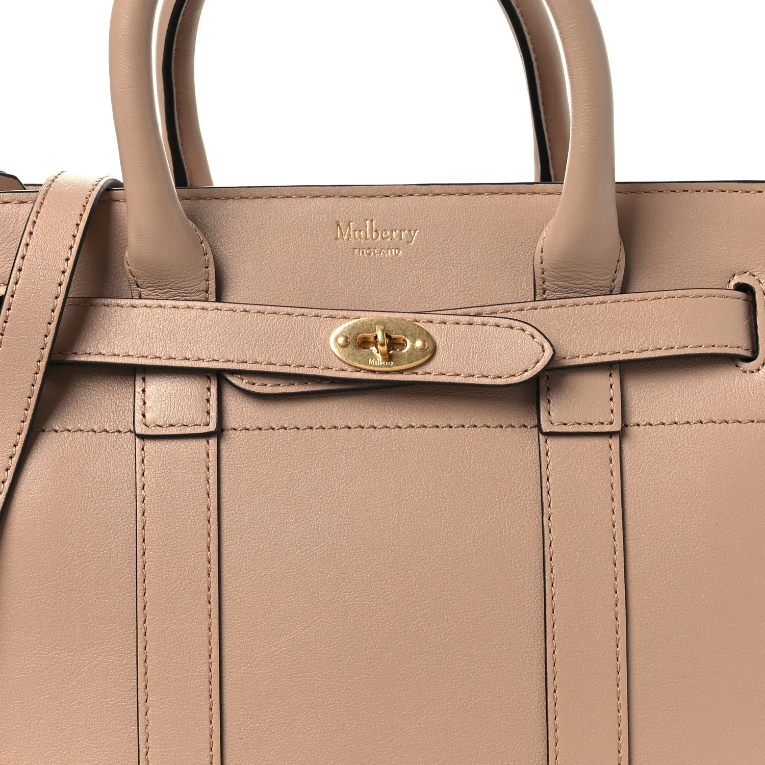 Silky Calfskin Mini Zipped Bayswater Rosewater