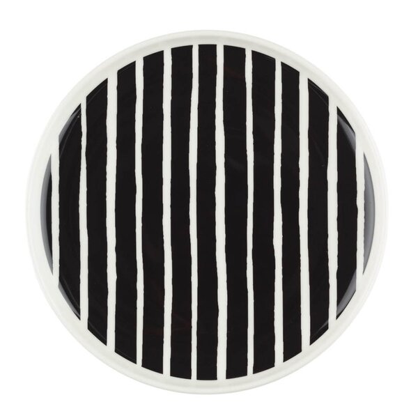 Oiva Piccolo tallerken 20 cm hvit/svart