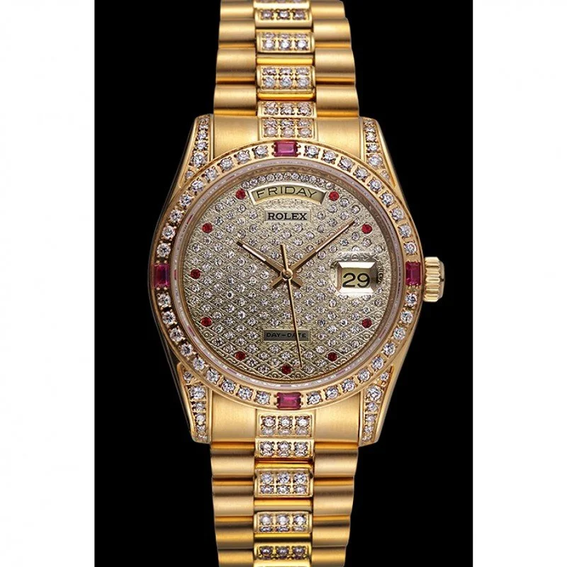 Superclone Rolex Day-Date 37mm Diamond Dial 621614