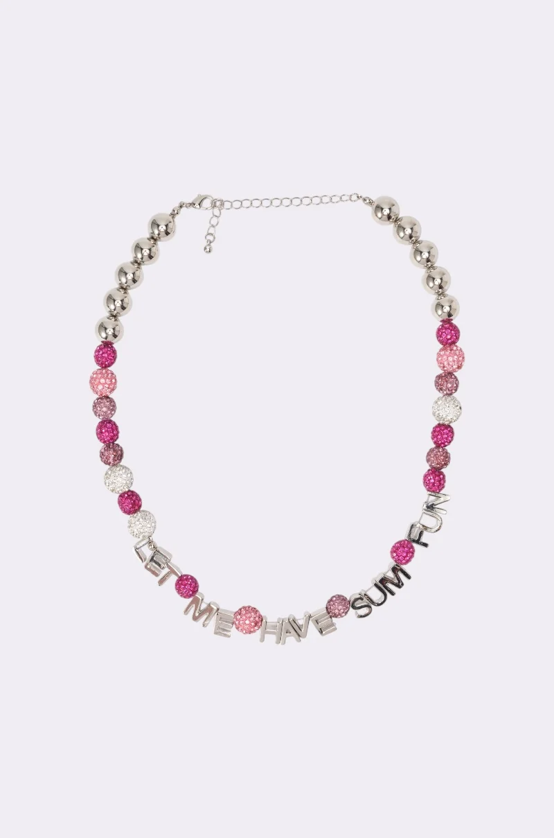 WANNA HAVE FUN NECKLACE - Akira Store