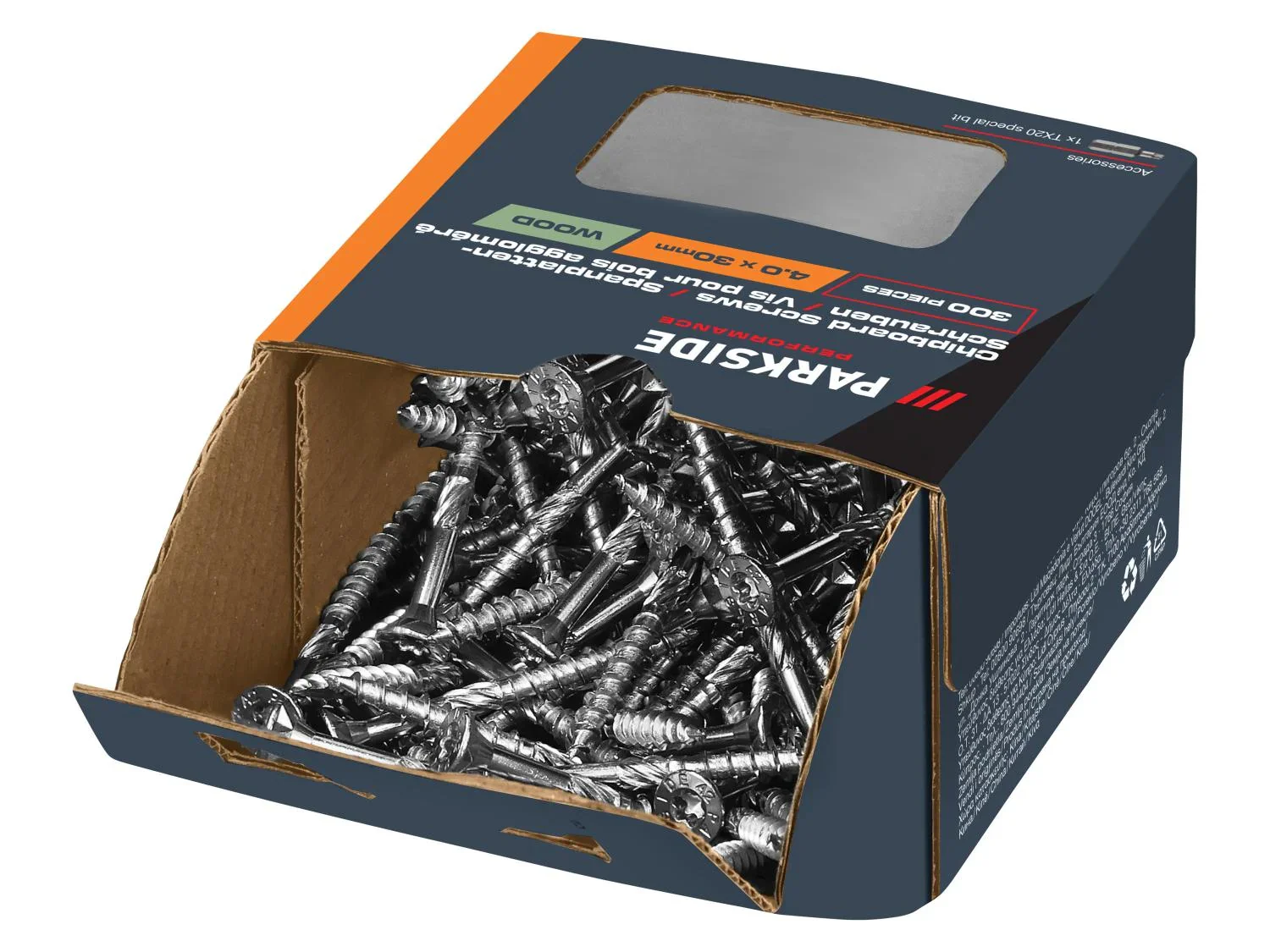 PARKSIDE PERFORMANCE Set de vis pour bois agglomr