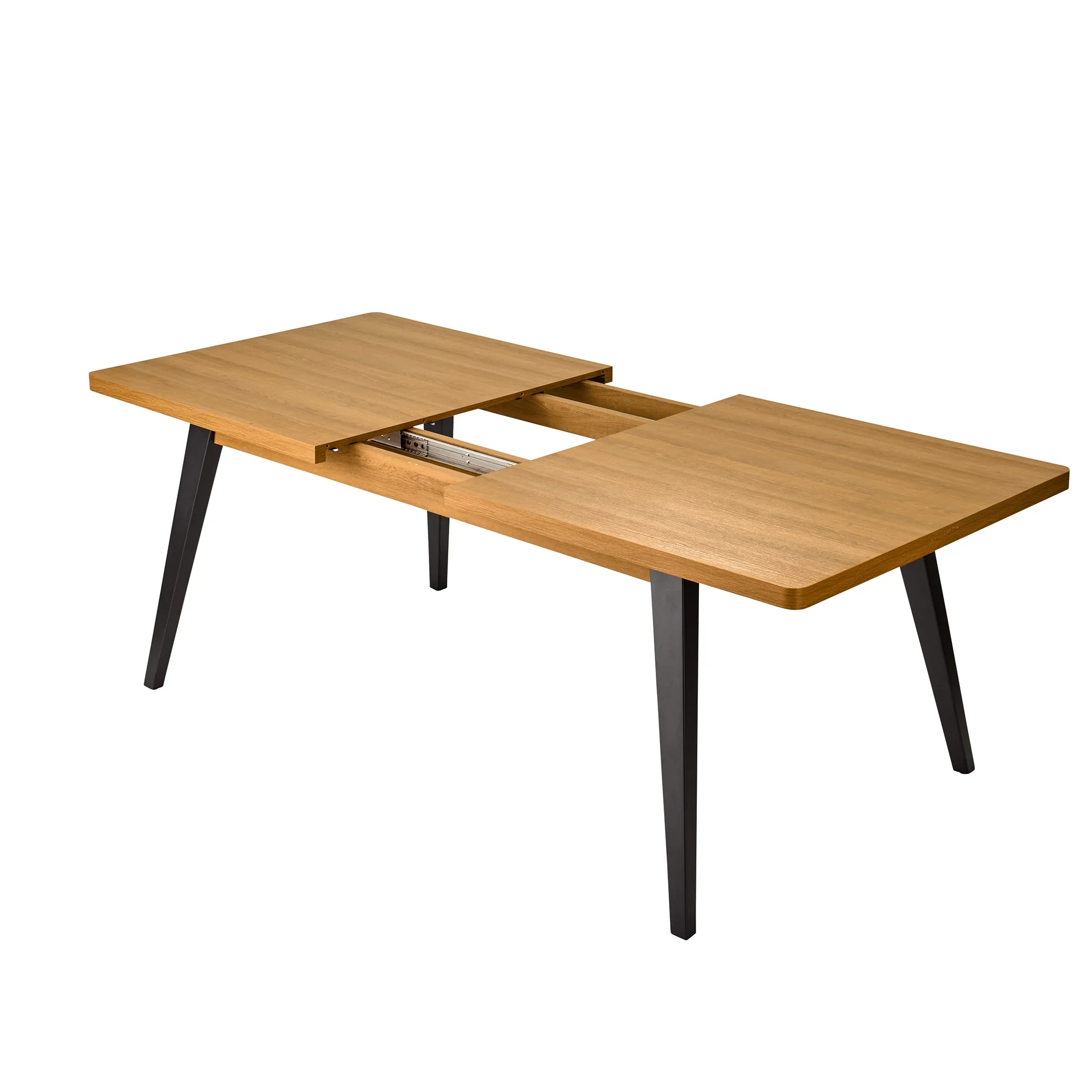 Better Homes & Gardens Nola Extendable Dining Table, Light Honey  Wood Finish