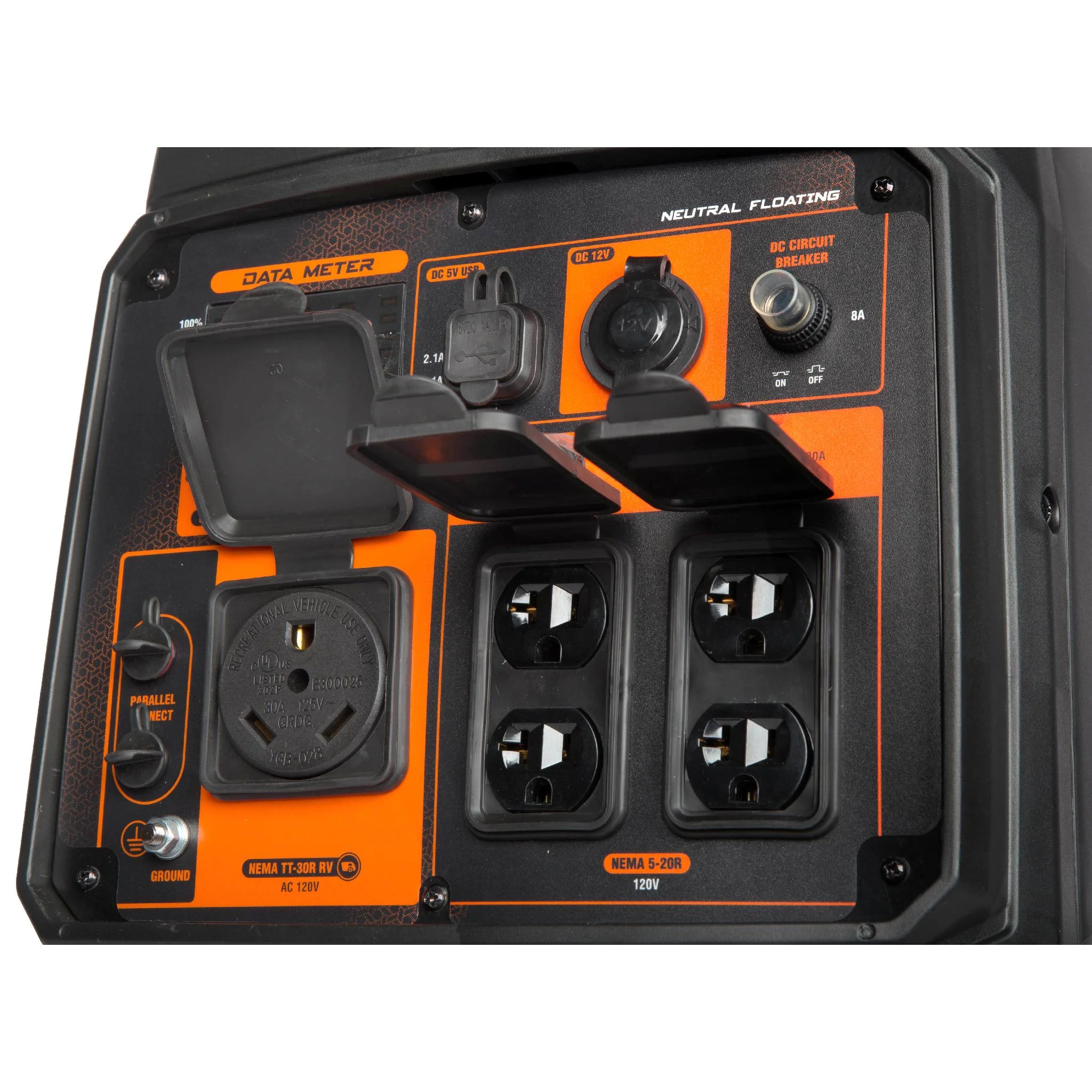 4800-Watt Portable Inverter Generator, RV-Ready, Quiet and Lightweight with Fuel Shut Off - Image 3