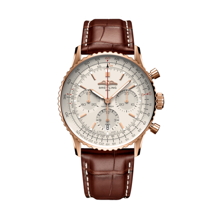 [Super Clone]Breitling RB0139211G1P1 Navitimer B01 Silver Dial - Νew【Super Clone】