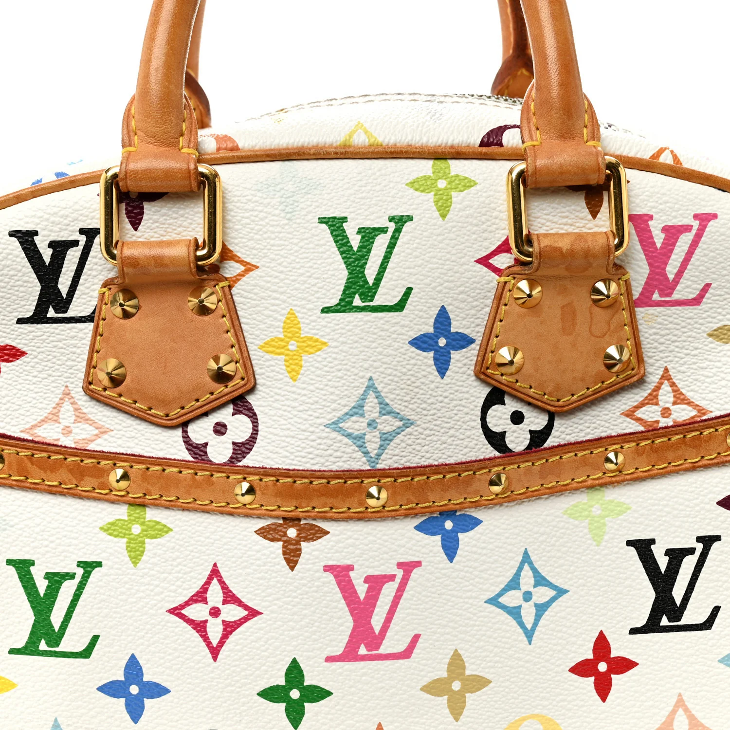 Monogram Multicolor Trouville White