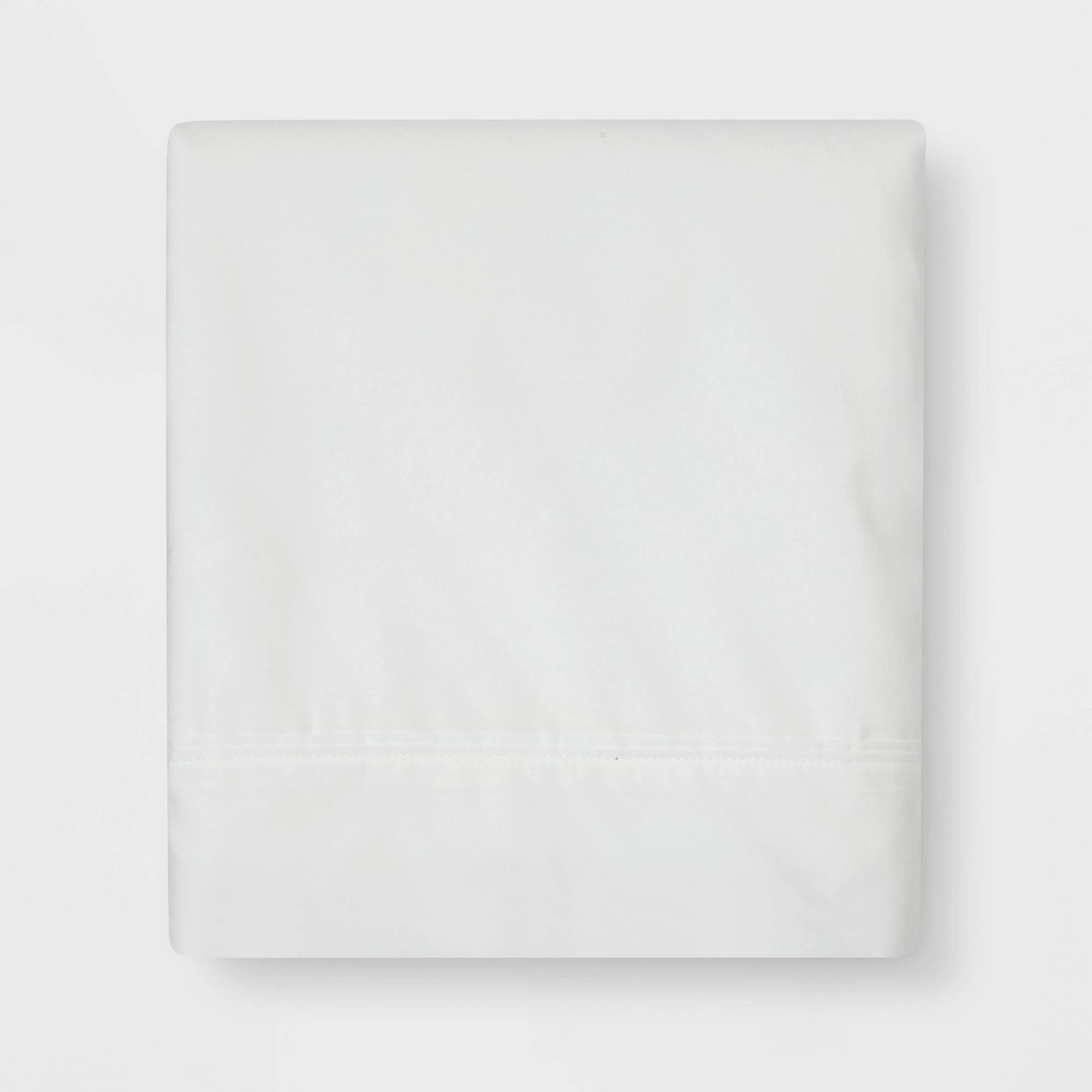 Ultra Soft Flat Sheet (Full) White 300 Thread Count - Threshold