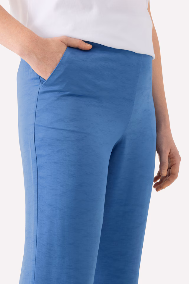 Textured Elastic Waistband Suit Pants