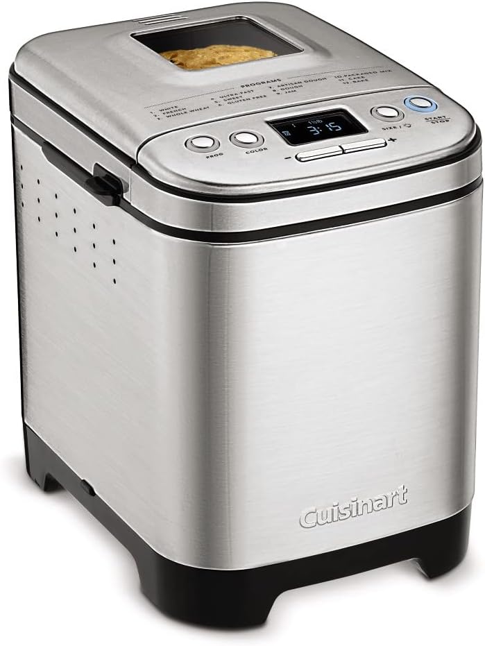 Machine à pain Cuisinart, compacte et automatique, jusqu'à 900 g de pains