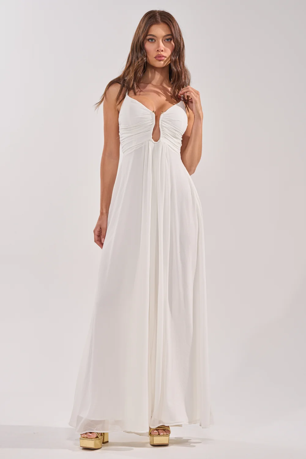 LATE NIGHT IN KAUAI JUMPSUIT IN WHITE - Akira Store