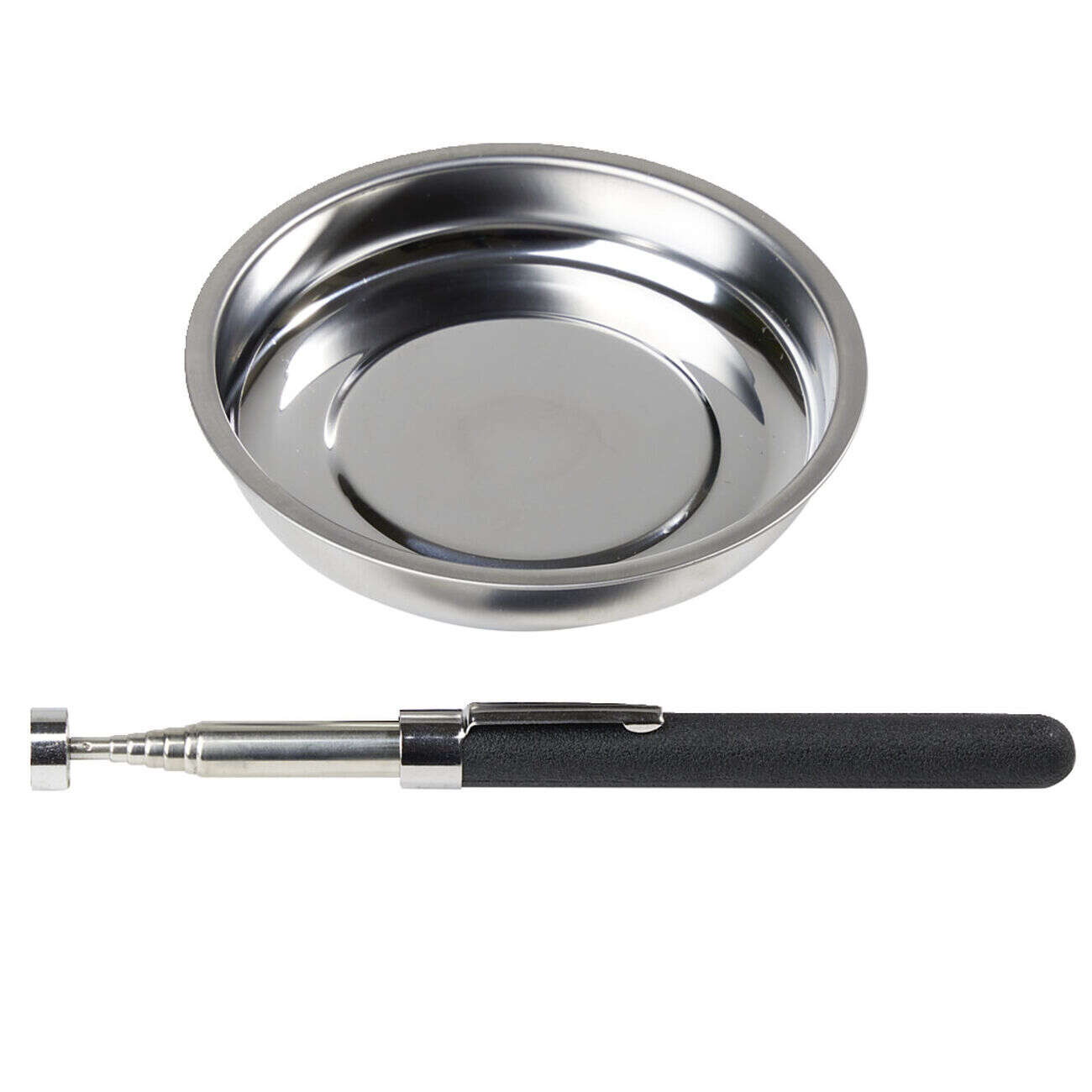 Outil magnétique de ramassage en métal télescopique avec coupelle