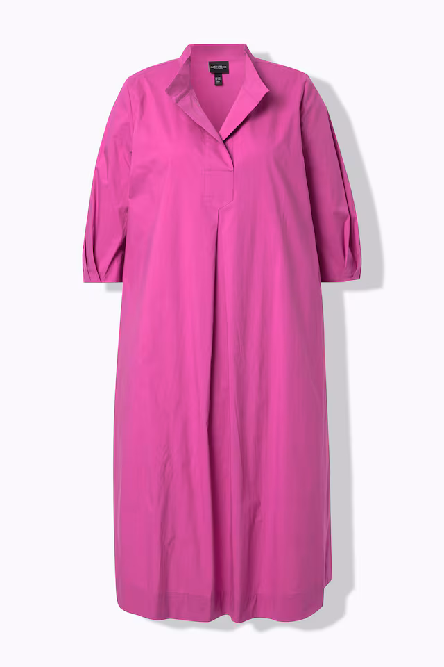 Paper Touch 3/4 Sleeve Collared Dress