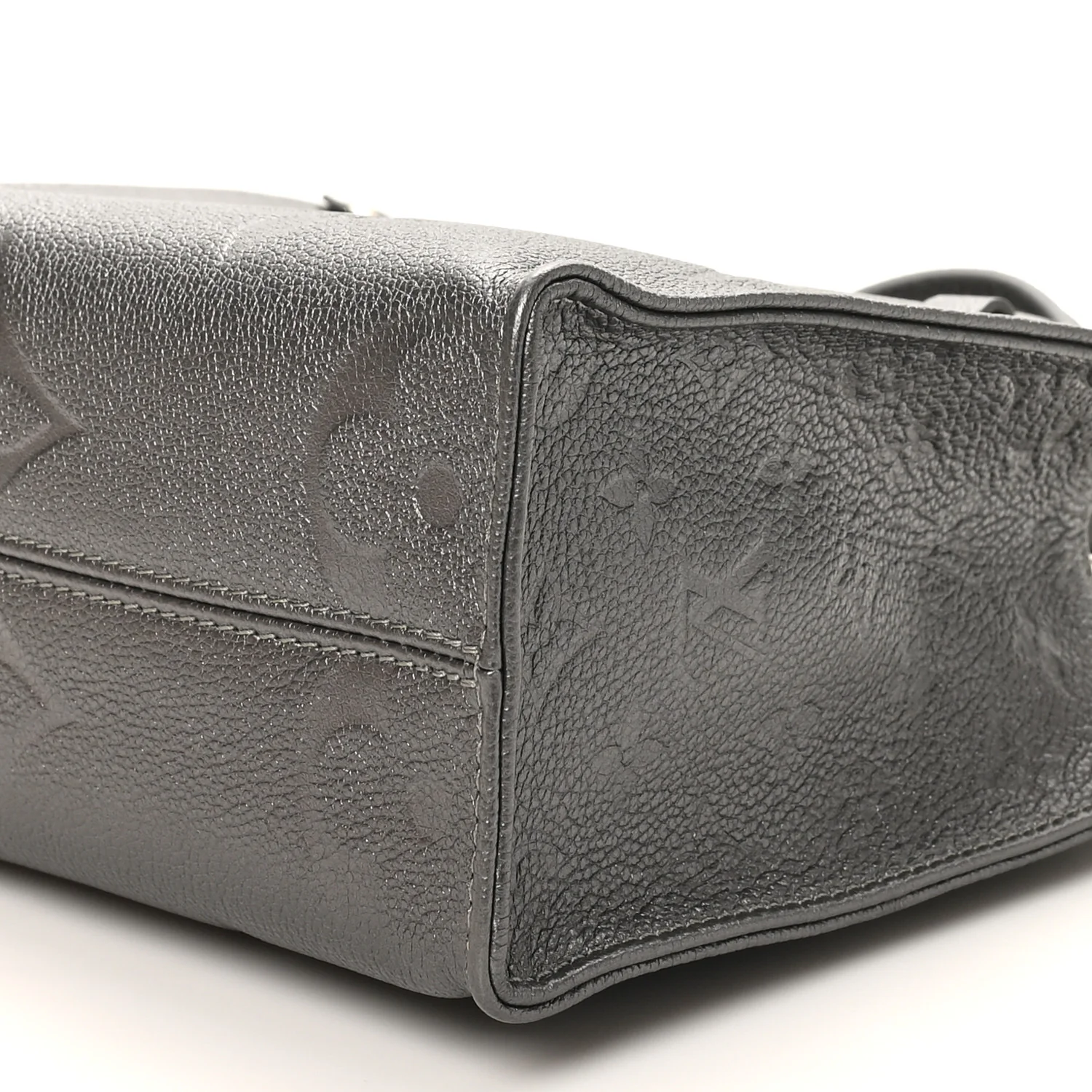 Metallic Empreinte Monogram Giant Onthego PM Gun Metal