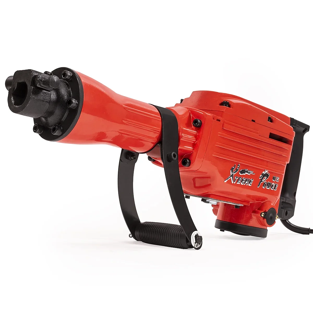XtremepowerUS Demolition Jack Hammer Heavy Duty, 3600W Electric Jackhammer 1900BPM Power Drill Concrete Breaker Bar Point & Chisel Bits Chisel Set