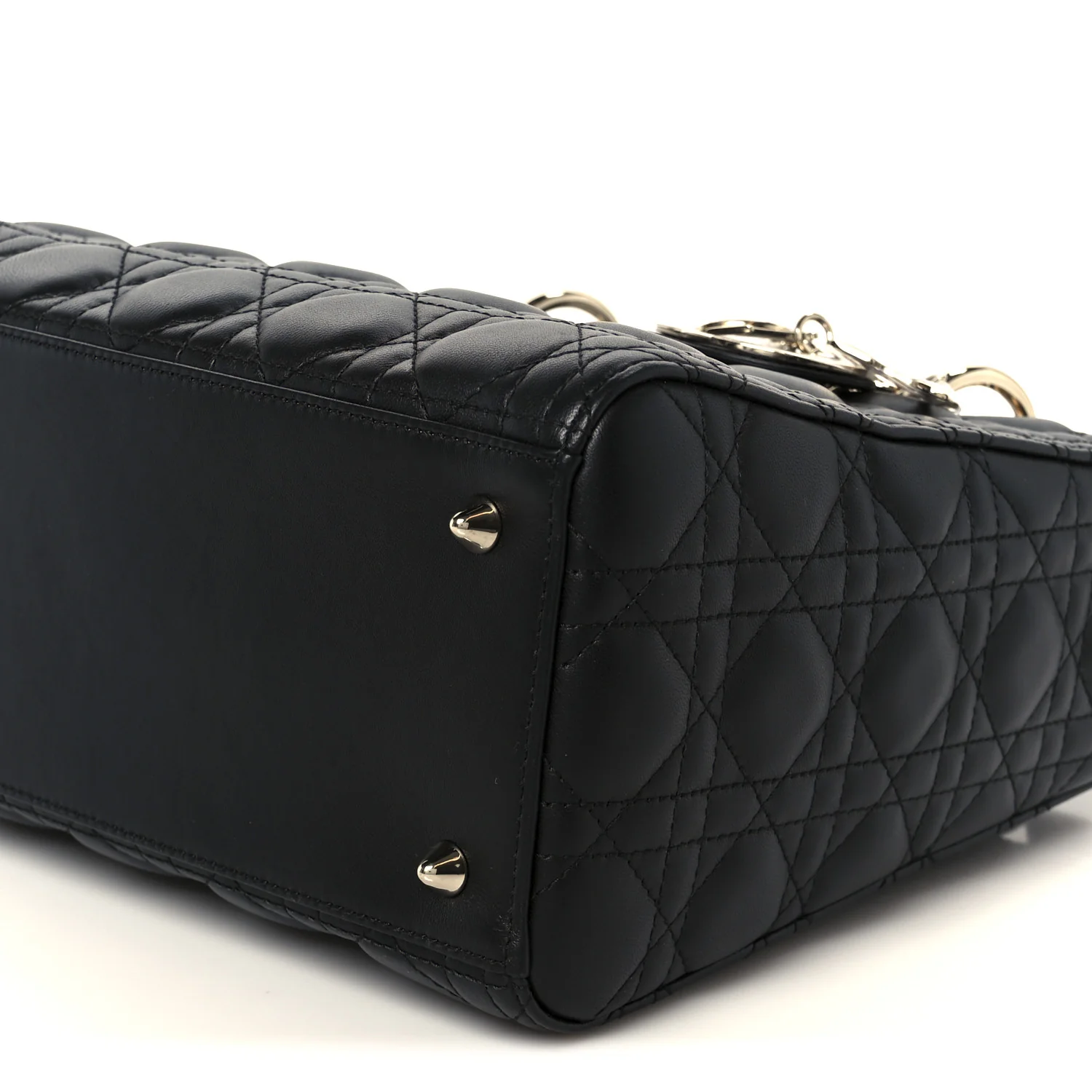 Lambskin Cannage Medium Lady Dior Black