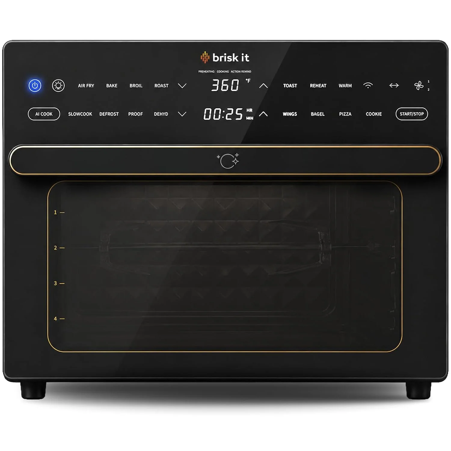Brisk It Neoma WiFi Air Fryer Toaster Oven, 14-in-1 AI Smart Oven, 32 QT