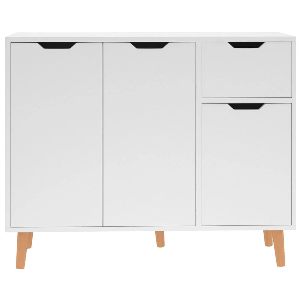 vidaXL Sideboard Console Cabinet with Storage for Bedroom Engineered Wood(Black)