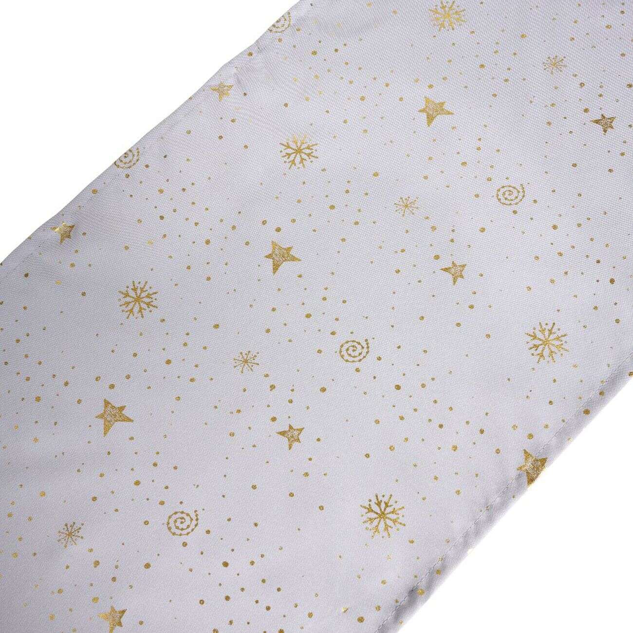 Nappe rectangulaire avec chemin de table imprimé décor réveillon