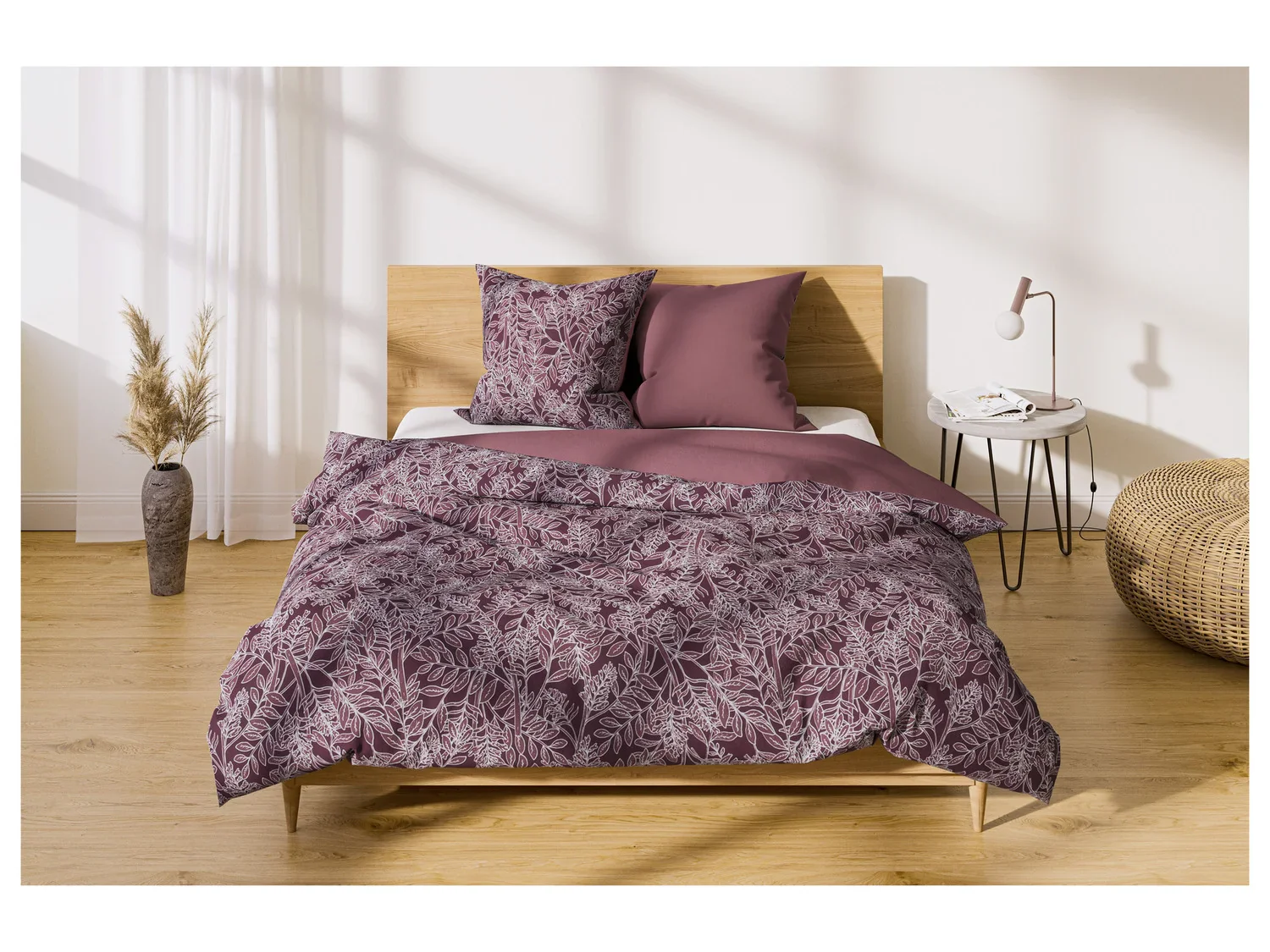 LIVARNO home Linge de lit en satin rversible, 240 x 220 cm