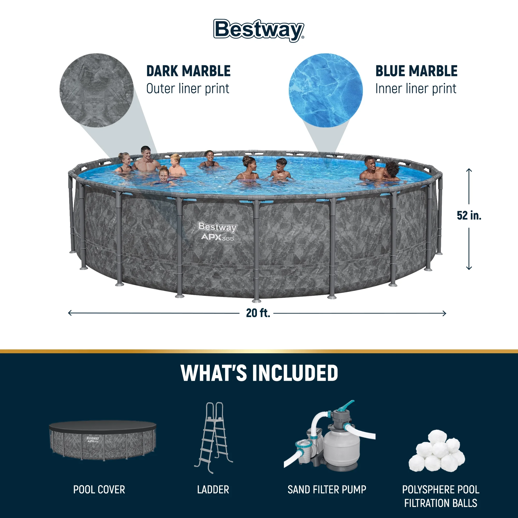 Bestway APX 365 20'X52